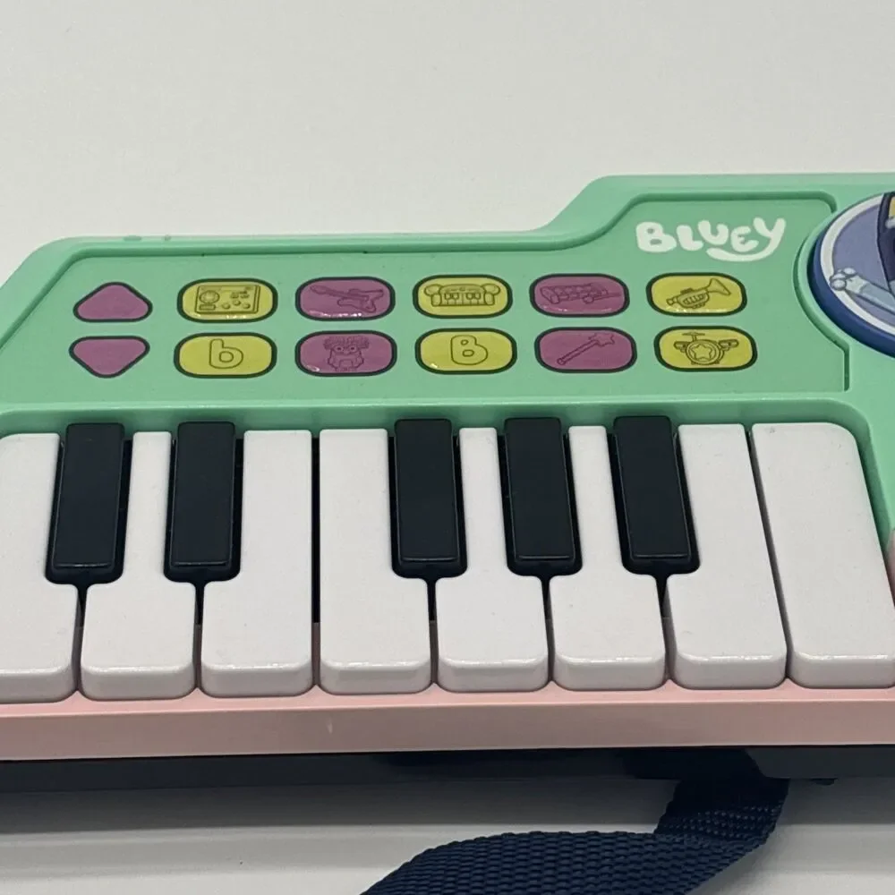 Bluey Keytar Musical Instrument Toy with Melodies and Sound Effects